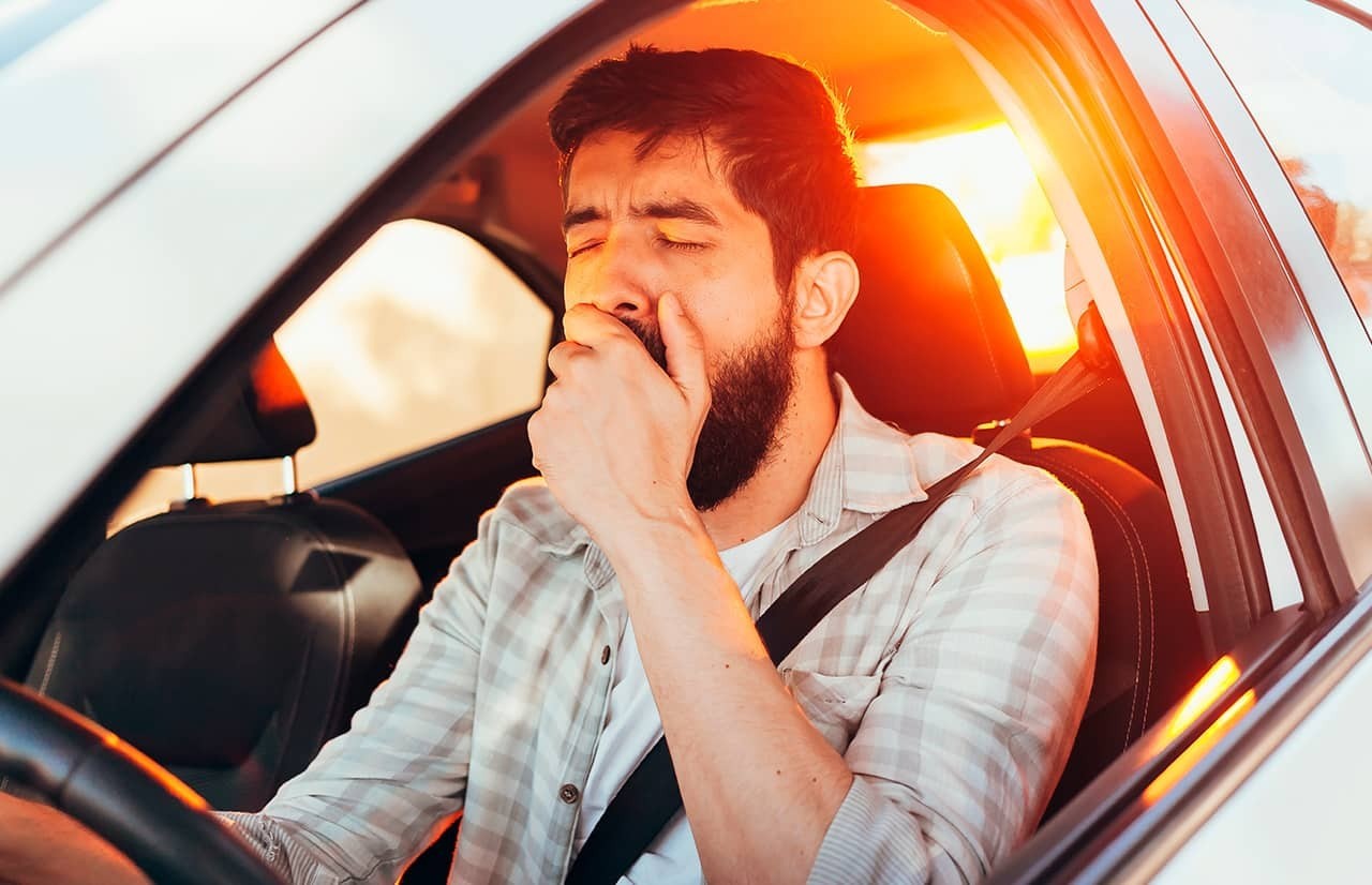 cansancio en la carretera